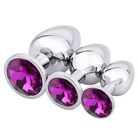 Anale Pugs Relax 3 Piece Buttplu? for Women and Men (Red)