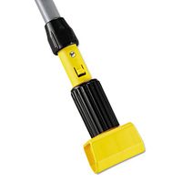 Rubbermaid Commercial H236 Gripper Vinyl-Covered Aluminum Mop Handle, 1 1/8 dia x 60, Gray/Yellow