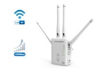 GALAWAY 1200Mbps WiFi Range Extender 2.4GHz and 5GHz Signal Extenders Internet Booster 360 Degree WiFi Booster Signal Amplifier with 4 Antennas