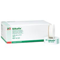 Silkafix Adhesive Tape, Silk Medical & First Aid Tape for Wound Dressings, Easy to Tear Tape for Catheters, Cannulas, Drains, and Probes, Latex Free, Strong Adhesion Tape, 1.25 cm x 5 m