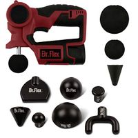 Percussion Massage Gun with 10 Attachments - Cordless Handheld Deep Muscle Body Massager