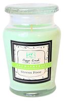 Aromatherapy Soy Wax Scented Candle - Stress Relief (Eucalyptus Mint) | Non Toxic - Essential Oils | 100 Hours Burn Time (16 ounces Limited Edition Glass) | Sugar Creek Candles