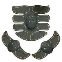 Abdominal Trainer Battery Home Fitness Abdomen Instrument Muscle Trainer Abdominal Muscle Abdomen Abdominal Paste Hot,Gray
