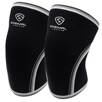 7mm Neoprene Knee Sleeve by Primal Training - Compression Warmth and Support for Crossfit Weightlifting Powerlifting and Bodybuilding - Nonslip and Supports Knee Injuries (Large)