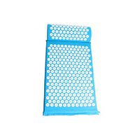 Acupressure Mat Head Neck Back Foot Massage Cushion Pillow for Yoga Spike Mat Anti-Stress Acupuncture Needle Massager,Blue Mat Pillow