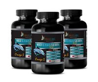 Brain Function Support Supplements - Wild Alaskan Salmon Oil - Rich in Omega-3 Fatty ACIDS - Omega 3 dha epa - 3 Bottles 270 Softgels