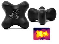 Sublime (Original Black)(Single) Synergy Stone - Contoured Hot Stone Massage Tool with Radiant Heat - Relaxing and Therapeutic for Neck, Back, Legs, Feet - Matte Surface for on Skin with Oil only