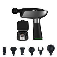 Qbylyf Massage Stick Professional Portable Massage Gun Cordless Muscle Massager Handheld, Cordless Rechargeable Deep Tissue Massager Portable Massage Device Massage Body with 6 Massage Head Scar