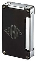 Personalized Zidane Black Matte Cigar Lighter with Built-in Cigar Punch