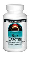 Source Naturals Beta Carotene 25000 iu Antioxidant Protection - Converted By Body To Vitamin A - 100 Softgels