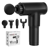 Amityke Massage Gun Deep Tissue Percussion Muscle Massager for Pain Relief, Handheld Electric Body Massager with 4 Electric Massage Heads Provides Full Body Relief for Muscle Ache, Pain, Tension