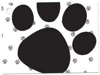 6 Pack Pooch Dog Animal Paw Print Gift Enclosure Card Cards