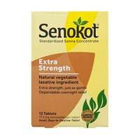 Senokot Extra Strength Natural Vegetable Laxative, 12 Tablets Each (Value Pack of 9)