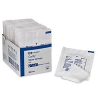 Covidien 1806 Curity Gauze Sponges, 8-Ply, 2" x 2" Size (Pack of 30)