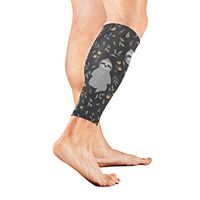 Leg Sleeve Funny Sloth Forest Leaf Flower Calf Sleeves 1 Pair for Men/Women Running/Cycling/Maternity/Travel/Ourdoor Activities