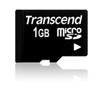 Transcend TS1GUSDC 1GB MicroSD Card Without Jewel Box or Adapter