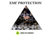 Handmade ORGONITE EMF Protection Pyramid Orgone Energy Generator for Healing, with Crystal Obsidian Tourmaline Quartz and Aluminium, Brass, Copper Spiral