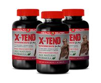 libido Enhancer for Men Natural - X-TEND - Testosterone Booster for Men - panax Ginseng Supplements - 3 Bottles 180 Tablets