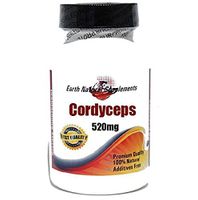 Cordyceps 520mg * 200 Capsules 100% Natural - by EarhNaturalSupplements