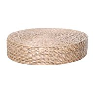 HEALLILY Straw Seat Cushion Hand Woven Tatami Floor Cushion for Bay Window Yoga Meditating Buddha Worship
