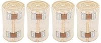 NexSkin 3" Comfort Elastic Bandage with Clip Fasteners - Beige, 4 Pack