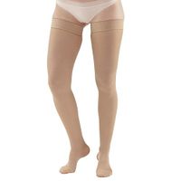 Ames Walker AW Style 257 Microfiber Opaque 15 20 CT Thigh Highs w/Band Sand MD