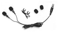 Pyle Pro - Dual Presentation Wireless Microphone with Windscreens and Body Clips - Polar Pattern + Cardioid Pickup - Mini XLR plug fits Shure 4 Pin Wireless Lavalier Transmitter