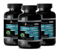 Digestion Support Supplements - PROBIOTIC Complex 500 MG - Dietary Supplement - probiotics All Natural - 3 Bottles 180 Capsules