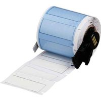 Brady PSHT-375-175-WT High Temperature PermaSleeve Wire Marking Sleeves, 0.645" Height, 1.765" Width, Polyvinylidene Fluoride (B-345) White (Roll of 100)