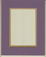 24x36 Purple & Gold Double Picture Mats with White Core, for 20x30 Pictures