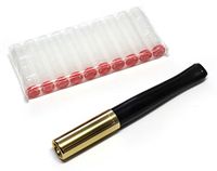 Denicotea Cigarette Holder with Ejector Black and Golden Color + 10 Filters