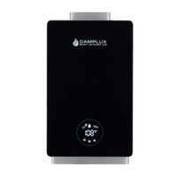 Camplux Propane Tankless Water Heater,3.18 GPM High Efficiency Instant Hot Water Heater with Fahrenheit Digital Display, Residential Propane Gas Water Heater for 2-3 Persons Bathroom Indoor Use,Black