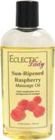 Sun Ripened Raspberry Massage Oil, 4 oz, With Sweet Almond Oil and Organic Jojoba Oil, Preservative Free