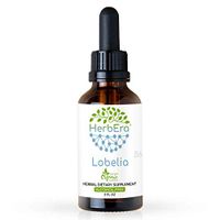 Lobelia B60 Alcohol-Free Herbal Extract Tincture, Responsibly farmed Organic (Ban Bian Lian, Lobelia spp.) (2 fl oz)