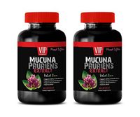 Herbal Booster for Men - MUCUNA PRURIENS Extract 350 MG - Nerve Support Formula Extra Strength - 2 Bottles 120 Capsules