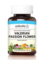 Eclectic Valerian Passion Flower Freeze Dried Vegetables with Glass, Blue, 50 Count