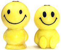 Eclipse Collectible Novelty Yellow Smiley Face Design Refillable Lighter, 1374