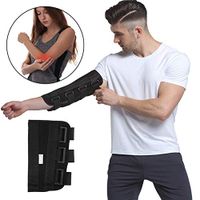 Elbow Splint Brace Arm Immobilizer, Adjustable Hinged Strap Forarm Braces Support Band Wrap Belt for Fracture Stabilizer, Cubital Tunnel, Ulnar, Injuries, PM Night Protector Sleeve (S)