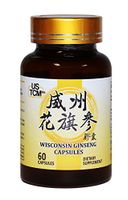 Wisconsin American Ginseng Capsules Vegetable Capsules 500mg 60 Capsules 100% Pure Wisconsin Ginseng No Preservatives for Energy Support, Healthy Immune System Made in USA