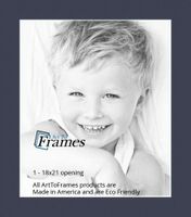 18x21 Midnight Blue / Blue Jay Custom Mat for Picture Frame with 14x17 opening size (Mat Only, Frame NOT Included)