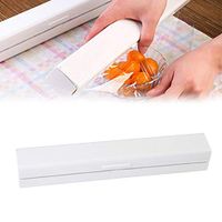 Plastic Wrap Cutter, Food Freshness Dispenser Preservative Film Unwinding Cutting Foil - Easy to Use, Just Pull, Press, Cut and Wrap Kitchen Accessories