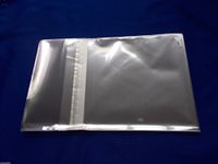 200 4 5/8 x 5 3/4 Clear (A2+) Card Resealable Cello Sleeves Cellophane Bag/seal