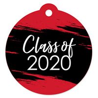 Big Dot of Happiness Red Grad - Best is Yet to Come - Red 2020 Graduation Party Favor Gift Tags (Set of 20)