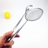 BIRD WORKS Stainless Steel Food Oil Filter Clip Fried Water Oil Strainer Colander Kitchen Multifunctional Food Tongs Baking Tools
