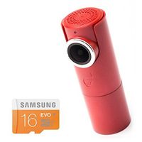 GOLUK T3 in FIRE RED Mini Wi-Fi Dash Cam Full HD 1080P Car DVR Vehicle Camera with Built-in Supercapacitor, G-sensor Night vision 16 GB SD card Included