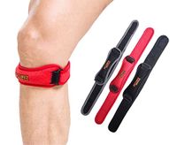 Urvoix Patella Strap, Adjustable Band Pad Brace Knee Patellar Tendon Support for Running Tennis Jumper Basketball (ONE Piece) (Red)