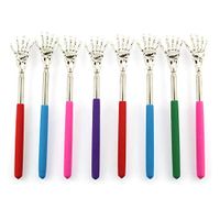 8 Pieces Skull Palm Telescopic Back Scratcher Hand Massager backslap with Rubber Handles(Random Color) (8 PCS)
