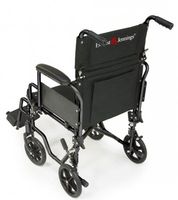 Everest & Jennings EJNAV-18RD Navigator Transport Wheelchair, Flip Back Desk Arm, Swing Away Footrest, 18" x 16", Red