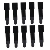 10 x Broken Toe Wraps Brace Cushioned Bandages Toe Separator Band Cracked Hammer Toe for Foot Care - Black