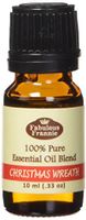 Christmas Wreath Essential Oil Blend 100% Pure, Undiluted Essential Oil Blend Therapeutic Grade - 10 ml Our Blend of Cyrpress, Pine, Cedarwood, Orange, Cinnamon, Clove and Vanilla Essential Oils.